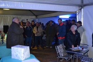 Soirée des dirigeants - L'ensemble des bénévoles du club à l'écoute du président